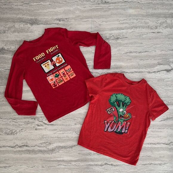 CAT & JACK Boys Pizza Graphic Tees - Picture 1 of 6